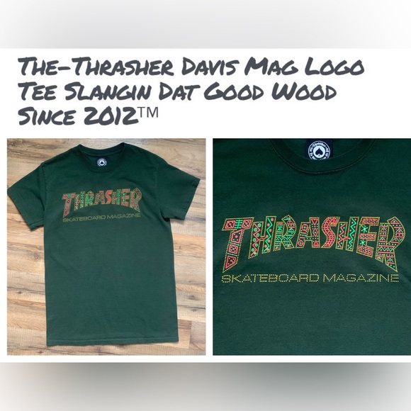 🛹Thrasher 100% cotton Size -S EUC No flaws to 📝 Live to Skate  Skate or Die - Picture 8 of 12